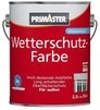 Primaster Holzschutzlasur Primaster Wetterschutzfarbe 2,5 L schwarz