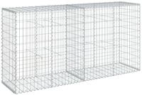 vidaXL Blumentopf Gabione mit Deckel 200x50x100 cm Verzinktes Eisen (1 St)