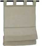 Raffrollo KUTTI "Metis Leinen" Gr. 5, beige (natur), B:120cm H:140cm,...