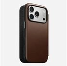 Nomad Smartphone-H&uuml;lle Nomad Modern Leather Folio iPhone 17 Pro Rustic Brown H.