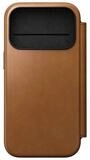 Nomad Smartphone-H&uuml;lle Modern Leather Folio, f&uuml;r iPhone 17 Pro, English Tan