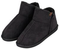 XQ Footwear LADIES HOME BOOTS SUEDE Hausschuh mit Logopr&auml;gung und kuscheligen,