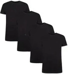 Bamboo basics T-Shirt Herren T-Shirt 4er Pack Viskose RUBEN (Packung, 4er Pack)