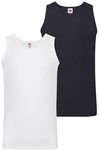 Fruit of the Loom Tanktop (Packung, 2-tlg) aus reiner Baumwolle