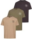 T-Shirt H.I.S, Herren, Gr. XXL (60/62), gr&uuml;n (khaki, grau, b), Single Jersey,