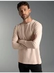 Trigema Longsleeve TRIGEMA Langarmshirt mit Knopfleiste (1-tlg)