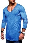 behype Langarmshirt NUKE L/S mit V-Ausschnitt