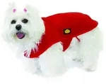 Fashion Dog Hundemantel Fleece-Hundemantel, Rot, 43 cm rot 43 cm
