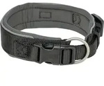 TRIXIE Hunde-Halsband Premium Halsband, extra breit - schwarz/grafit - 53&ndash;62 cm/50