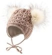 Sterntaler&reg; Strickm&uuml;tze Strickm&uuml;tze Pompons (1-St) M&uuml;tze mit Kunstfell-Pompon