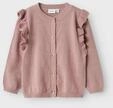 Strickjacke NAME IT "NMFABINNE LS KNIT CARD NOOS", M&auml;dchen, Gr. 86, rosa (deauville