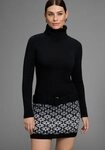 Melrose Strickkleid in enger Form, Mini-L&auml;nge mit G&uuml;rtel