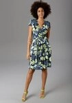 Aniston SELECTED Sommerkleid in modischen Farben blau|bunt|gr&uuml;n|schwarz 34 EU