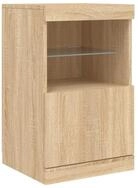 vidaXL Sideboard Sideboard mit LED-Leuchten Sonoma-Eiche 41x37x67 cm (1 St)