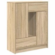 vidaXL Sideboard Sideboard mit Schubladen und T&uuml;ren Sonoma-Eiche 73x31x90 cm...