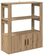 vidaXL Sideboard Sideboard Artisan-Eiche 30 x 80 x 90 cm Holzwerkstoff (1 St)