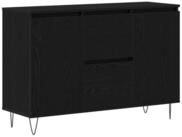 vidaXL Sideboard Sideboard Schwarz Eichen-Optik 101,5 x 35 x 70 cm...