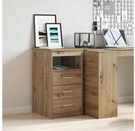 vidaXL Mehrzweckschrank vidaXL Schubladenschrank Artisan-Eiche 40x50x76 cm
