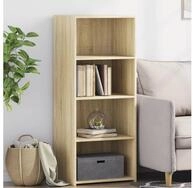 vidaXL Highboard, Highboard Sonoma-Eiche 50x41x124 cm Holzwerkstoff