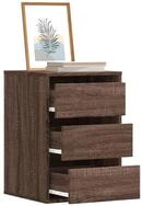 vidaXL Kommode, Kommode Braun Eichen-Optik 40x41x58 cm Holzwerkstoff