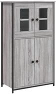 vidaXL Highboard Highboard Grau Sonoma 62x32x106,5 cm Holzwerkstoff (1 St)