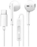 Huawei In-Ear-Kopfh&ouml;rer 1,2m USB-Typ-C-Stereo-Set Wei&szlig; mit Fernbedienung