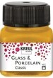 Kreul Bastelfarbe Porzellanmalfarbe Glass & Porcelain Classic-Metall, 20 ml