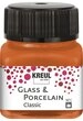 Kreul Bastelfarbe Porzellanmalfarbe Glass & Porcelain Classic-Metall, 20 ml