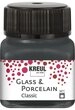 Kreul Bastelfarbe Glass & Porcelain Classic, 20 ml grau