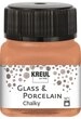 Kreul Bastelfarbe Glass & Porcelain Chalky, 20 ml orange