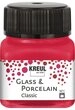 Kreul Bastelfarbe Glass & Porcelain Classic, 20 ml rot