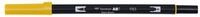TOMBOW Pinselstift ABT Dual Brush Pen, (chrome yellow), zwei Spitzen, f&uuml;r Hand