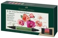 Faber-Castell K&uuml;nstlerstift Pitt Artist Pen Dual Marker, (5-tlg), verschiedene