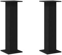 vidaXL Lautsprecherst&auml;nder Lautsprecherst&auml;nder 2 pcs Schwarz Eichen-Optik 30...
