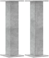 vidaXL Lautsprecherst&auml;nder 30 x 30 x 95 cm Lautsprecherst&auml;nder 2 Stk Betongrau