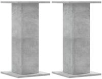 vidaXL Lautsprecherst&auml;nder 30 x 30 x 60 cm Lautsprecherst&auml;nder 2 Stk Betongrau