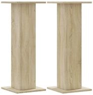 vidaXL Lautsprecherst&auml;nder 30 x 30 x 80 cm Lautsprecherst&auml;nder 2Stk Sonoma...