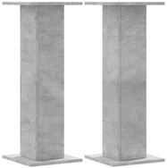 vidaXL Lautsprecherst&auml;nder 30 x 30 x 80 cm Lautsprecherst&auml;nder 2 Stk Betongrau