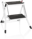 hjh OFFICE Trittleiter Klappleiter Solid W1 Stahl (1 St, 1-St), Leiter mit 2...