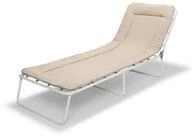 Barths Gartenliege Outdoor Sonnenliege Chiemsee Beige &ndash; Klappbare Gartenliege,
