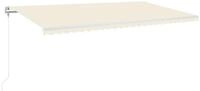 vidaXL Markise Markise Automatisch Einziehbar 600x350 cm Creme (1-St)