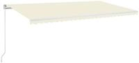 vidaXL Markise Markise Manuell Einziehbar 600x350 cm Creme (1-St)