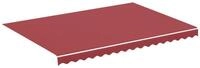 vidaXL Markise 35 x 25 m Markisenbespannung Burgunderrot 3,5x2,5 m Ersatz Stoff Bezug