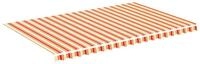 vidaXL Markise Markisenbespannung Gelb und Orange 5x3 m (1-St)