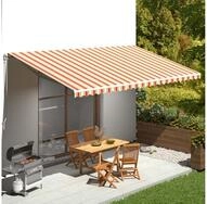 vidaXL Markise Markisenbespannung Gelb und Orange 6x3,5 m