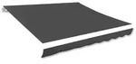 vidaXL Markise 35 x 25 m Markisenbespannung Canvas Anthrazit 350x250 cm Ersatz Stoff