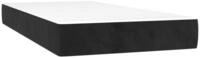 Boxspringmatratze Taschenfederkernmatratze Mittel Schwarz 90x200x20 cm Samt,...