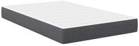 vidaXL Bett Bettmatratze mit Matratze Grau 120 x 200 cm Stoff (1-tlg)