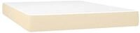 Boxspringmatratze Taschenfederkernmatratze Mittel Creme 140x200x20 cm Stoff,...