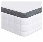 Boxspringmatratze Matratze Wei&szlig; und Grau 80 x 200 cm Bonell Feder, vidaXL, 18...